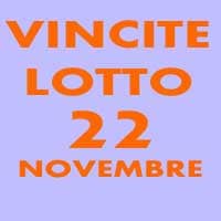 Givovedì 22 Novembre Vincite Lotto