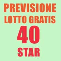 Previsione Lotto 40 Star