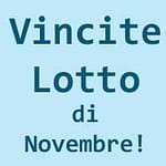 Vincite Lotto Di Novembre